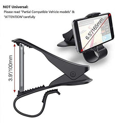Showtop Car Phone Holder Dashboard Cellphone Mount Mobile Clip Stand HUD Non-Slip Cell Phone Holder Design for Smart phone(3.0-6.5inch)