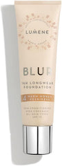 Lumene 16h Longwear Blur Foundation SPF 15 for All Skin Types High Coverage with Arctic Cloudberry 30 ml / 1.0 Fl.Oz. (4 Warm Honey)