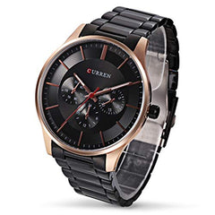 CURREN Men Japan Quartz Wristwatch Fashion Casual Clock Stainless Steel Band Business Wrist Watch,8282