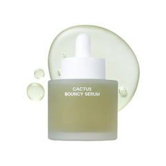 Whamisa Organic Cactus Bouncy Serum, 48 hrs Inner Skin Moisture, 72 hrs Hydrating and Moisturizing, Facial Ampoule, Korean Skin Care (52ml)