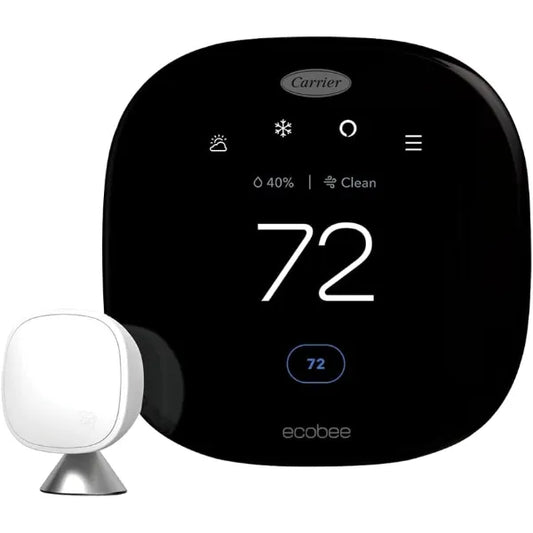 Ecobee Smart Thermostat Premium With Sensor (EB-STATE6ICR-01) - Black