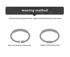 SYOSI Anti-Static Wrist Strap Bracelet, Silicone Rubber Band for Men and Women, Unisex Fashionable Static Eliminator, 20cm Black Anti-Static Accessories for Daily Use