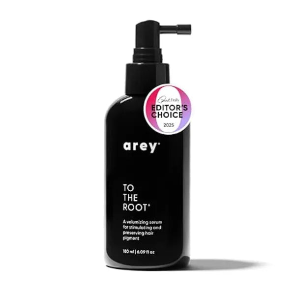 Arey To The Root Hair Serum for Women & Men | Slows Grey Hair Growth & Preserves Pigment in 3–6 Months | Anti Grey Scalp Serum for Healthier, Fuller-Looking Hair | Vegan & Oil-Free Formula (3 Months)