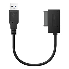 1pcs 35cm USB Adapter PC 6P+7P CD DVD ROM SATA to USB 2.0 Converter Slimline Sata 13 Pin Adapter Drive Cable Suitable for PC Laptop Notebook