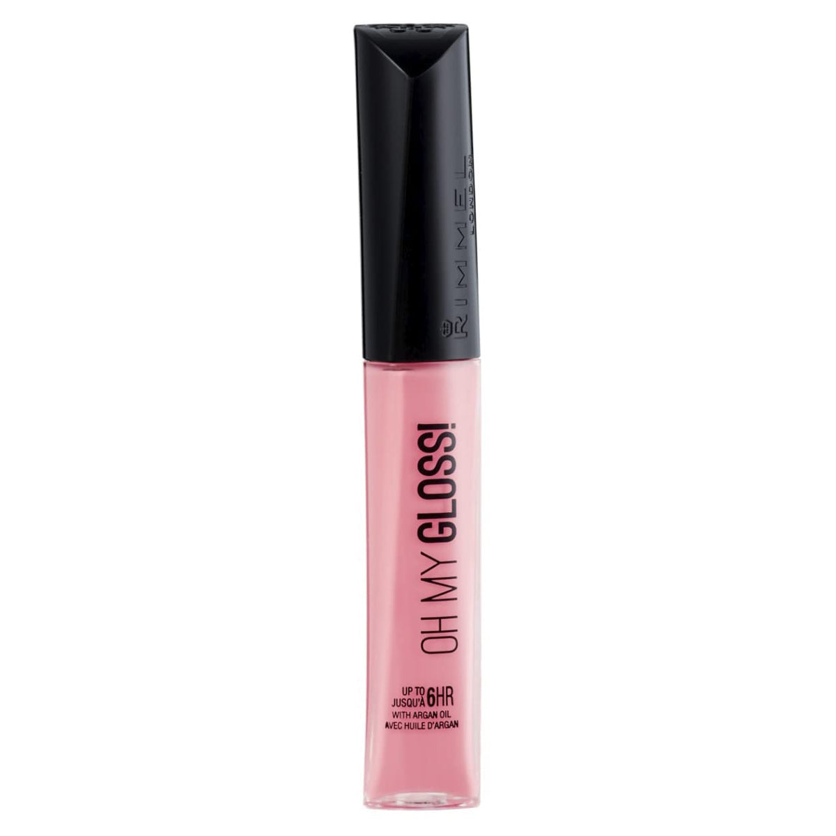 Rimmel London Oh My Gloss! Stay My Rose Lip Gloss, a light pink lip gloss with a shimmery finish