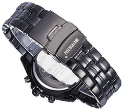 CURREN LUXURY HOUR DIAL DATE CLOCK SPORT MEN STAINLESS STEEL QUARTZ WRIST WATCH M-2448 - Black