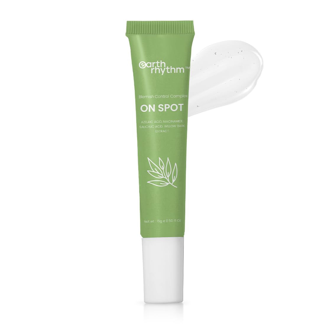 Earth Rhythm On Spot Acne Gel with Salicylic Acid, Niacinamide Acid & Azelaic Acid | Pimple Treatment Gel For Men & Women – 15 gm