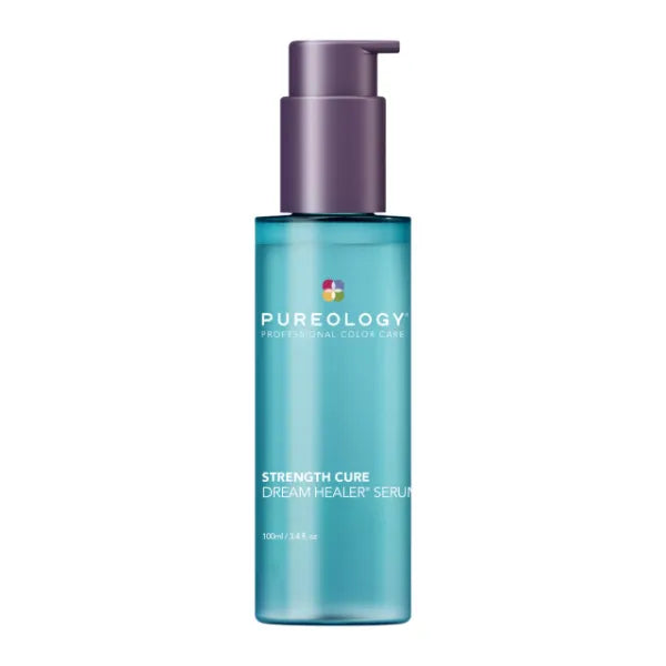 Pureology Strength Cure Dream Healer Hair Serum - Lightweight Leave-In Treatment, Split End Hair Repair, Smoothing & Strengthening Heat Protectant, Vegan, 3.4 Fl Oz