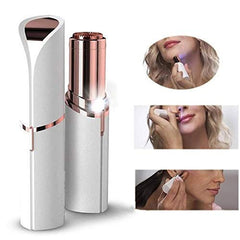 AABHA Women's Painless Face Hair Remover Epilator Machine - Upper Lip, Chin, Eyebrow, Neck, Leg (White & Rose Gold)