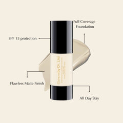 EpiLynx by Dr. Liia Allergen-Free Moisturizing Full Coverage Foundation I Formulated to Protect and Hydrate I Vegan