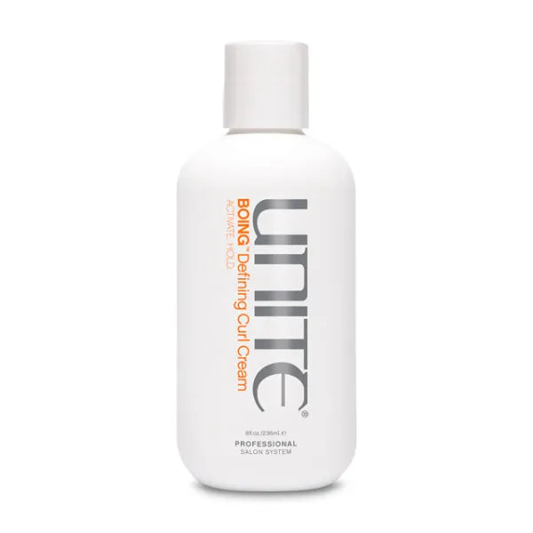 UNITE Hair  BOING Defining Curl Cream – Curl Activating Styling Cream for Definition, Flexible Hold & Frizz Control – For Wavy, Curly & Coily Hair – UV & Thermal Protection – 8 Fl Oz