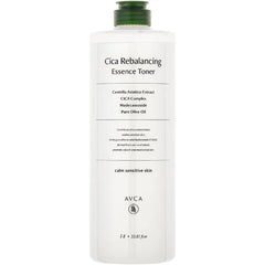 AVCA CICA Rebalancing Essence Facial Toner - Korean Toner with Centella Asiatica for Hydrating & Soothing, ph5.5 Trouble Care, Korean Skin Care (1L / 33.8 fl.oz)