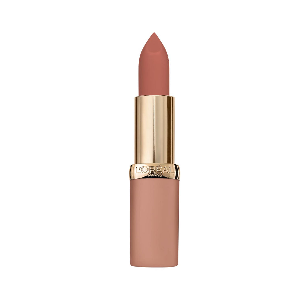 L’Oréal Paris Color Riche Ultra Matte Free the Nudes 02 No Cliche, farbintensiver Lippenstift im zarten Nude-Ton, ultra-mattes Finish
