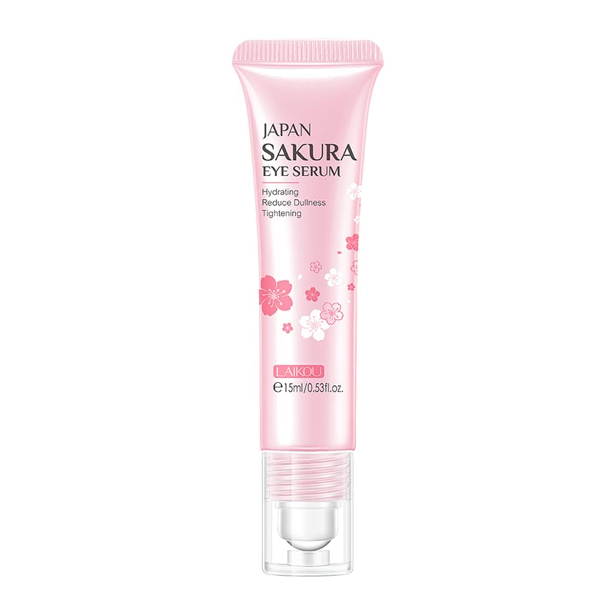 Azonee 2-in-1 Sakura Eye Serum and Eye Roller, Eye Serum For Dullness, Dryness, Fine Lines, Repair Wrinkles Under The Eyes, Intense Hydrating Eye Treatment Serum Oil