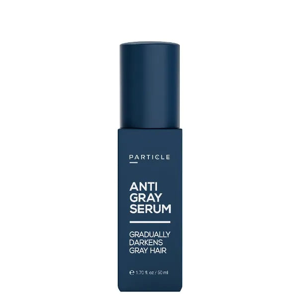 Particle Anti-Gray Serum for Men – Gradually Reduces Gray Hair on Head & Beard Without Dye – Natural Gray Reduction with Silverfree, Vitamin A, Melitane & Allantoin – Peroxide & Ammonia Free