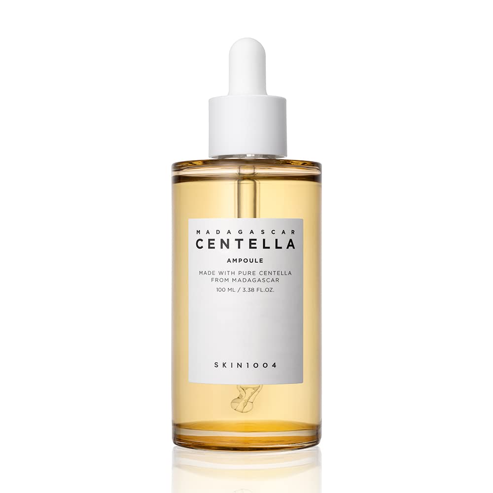 SKIN1004 Madagascar Centella Asiatica Ampoule Facial Serum 1.01 fl.oz(30ml) | 100% Centella Asiatica Extract for Soothing Sensitive and Acne-prone Skin (Ampoule 100ml)