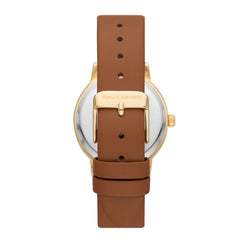 Skechers Women's Watch and Stackable Bracelet Gift Set - Glyndon Cognac