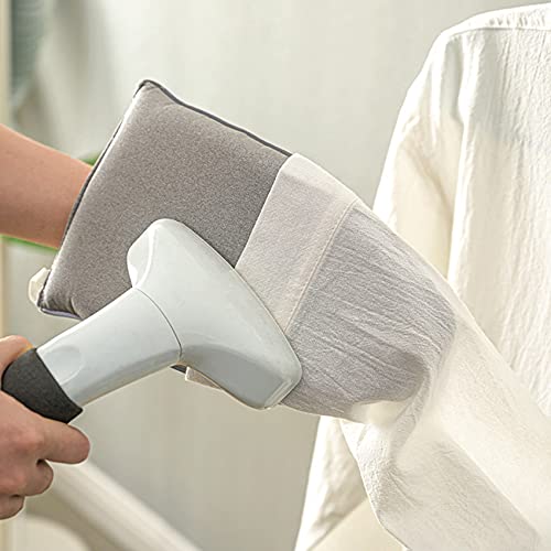 U-HOOME Garment Steamer Ironing Glove, Steam Iron Board, Hand-Held Ironing Board, Waterproof Anti Steam Mitt with Finger Loop, Heat Resistant Gloves for Clothes Steamers