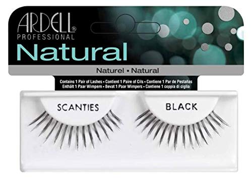 Ardell Professional Natural Eyelashes Scanties - Lightweight & Natural Look, Black
