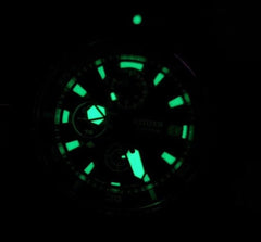 Citizen Men's Chronograph Eco-Drive Watch with a Rubber Band Promaster Marine
