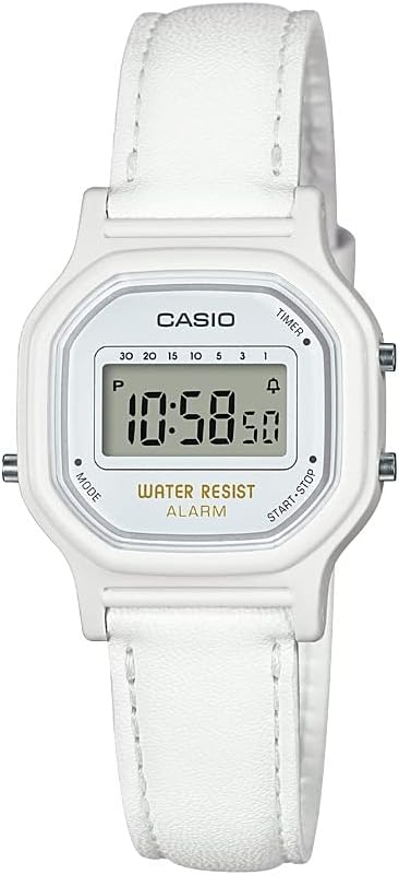 Casio 'Classic' Quartz Resin Casual Watch White/Grey