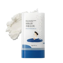ROUND LAB Birch Juice Moisturizing Sun Stick Broad Spectrum SPF 50+, Sunscreen Stick for face and body, No White Cast, Non Sticky, Travel Friendly, Protector Solar Barra, Korean Sunscreen