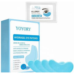 YOYORY Hydrogel Under Eye Patches - 30 Pairs For Dark Circles, Wrinkles & Eye Bags, Retinol & Collagen Complex, Hydrating Firming (Blue)