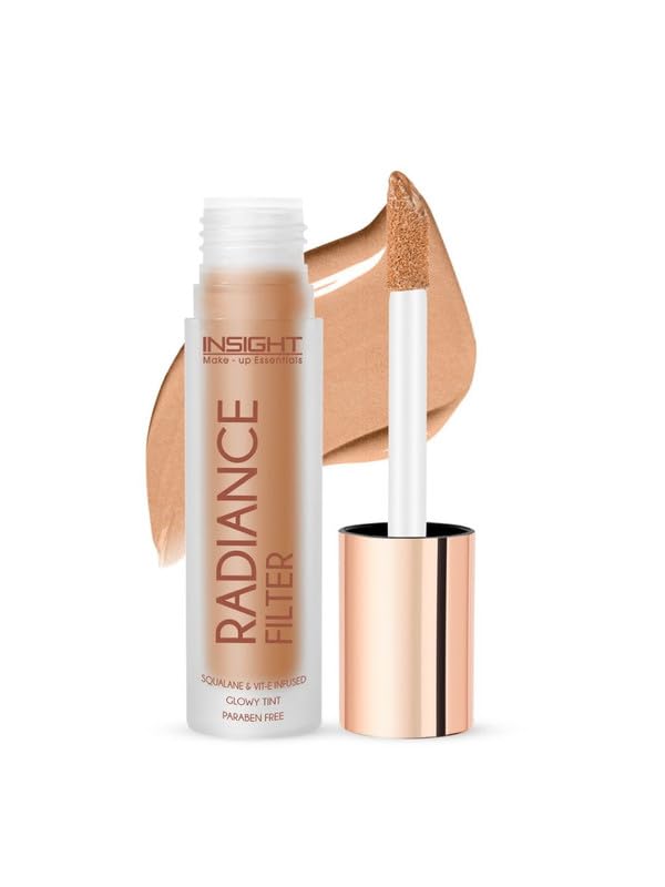Insight Cosmetics Radiance Filter | Liquid Highlighter With Radiance Finish | Waterproof, Easily Blendable Illuminator For Face Makeup, 11gm(FD40-Espresso)