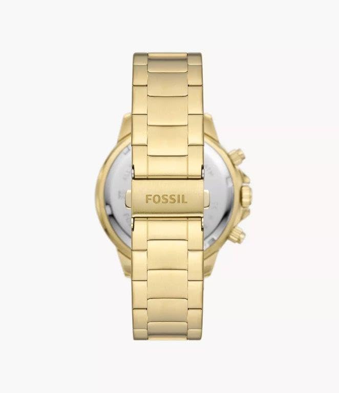 Fossil Bannon Multifunction Gold-Tone Stainless Steel Mens Watch - BQ2755