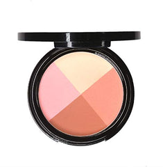 EVE PEARL Ultimate Face Compact And 204 Dual Fan Highlighter Brush Blush Highlighter Contour Eyeshadow Set Makeup Palette Light to Medium- Timeless