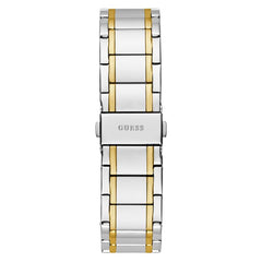 GUESS Men's 44mm Watch - Silver Tone Bracelet Blue Dial Silver Tone Case