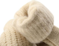 ChicAbode 4-Pairs Winter Gloves for Women, Cold Weather Upgraded Touch Screen Gloves Women, Anti-slip Soft Elastic Thermal Knit Warm Winter Gloves, Womens Warm Fleece Lined Knit Gloves