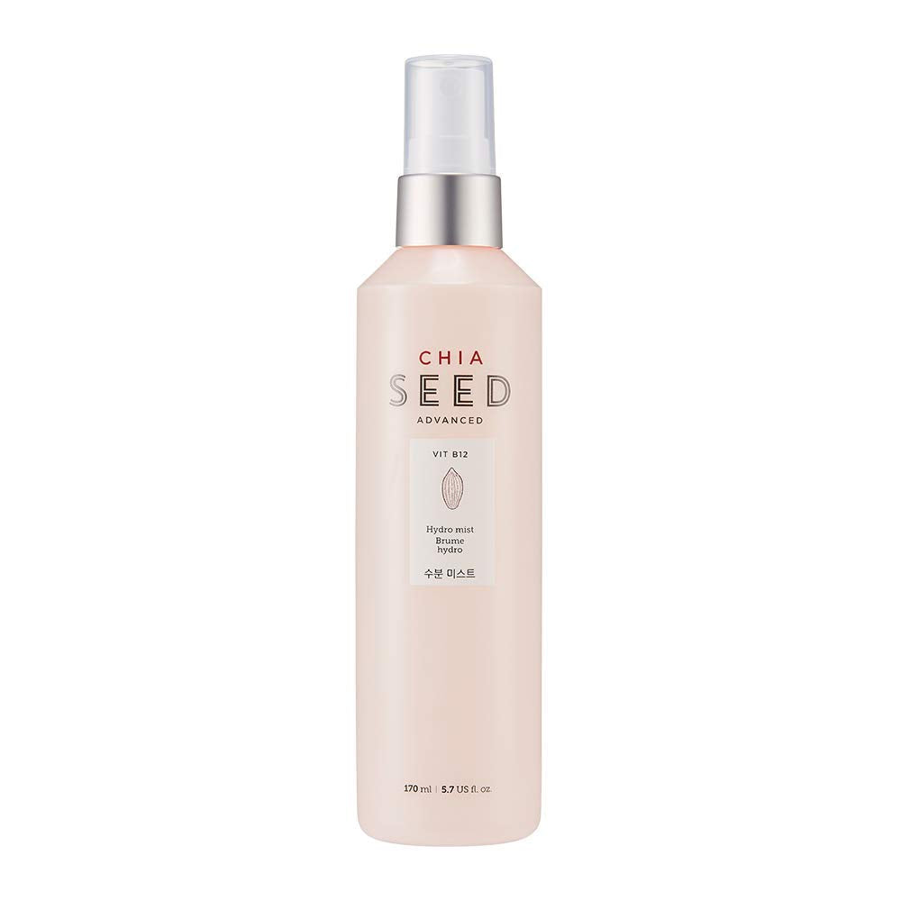 The Face Shop Chia Seed Hydro Hydrating Mist | Mild Soothing Watery Mist with Instant Hydration & Soothes on Irritated Skin | Formulated for Intense, Upgraded & Hydrating Care, 5.5 Fl Oz