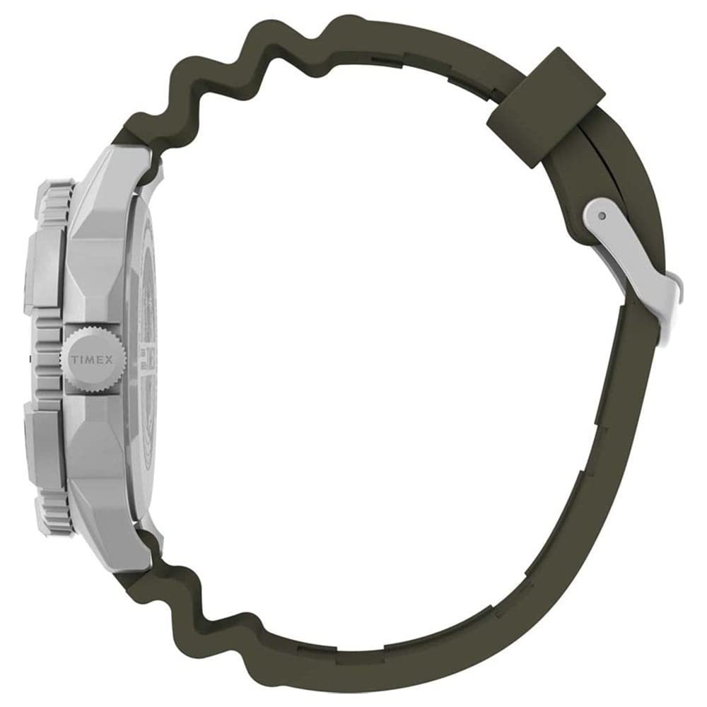 Timex Men's Analogue Watch with a Silicone Strap Expedition North Ridge - Green