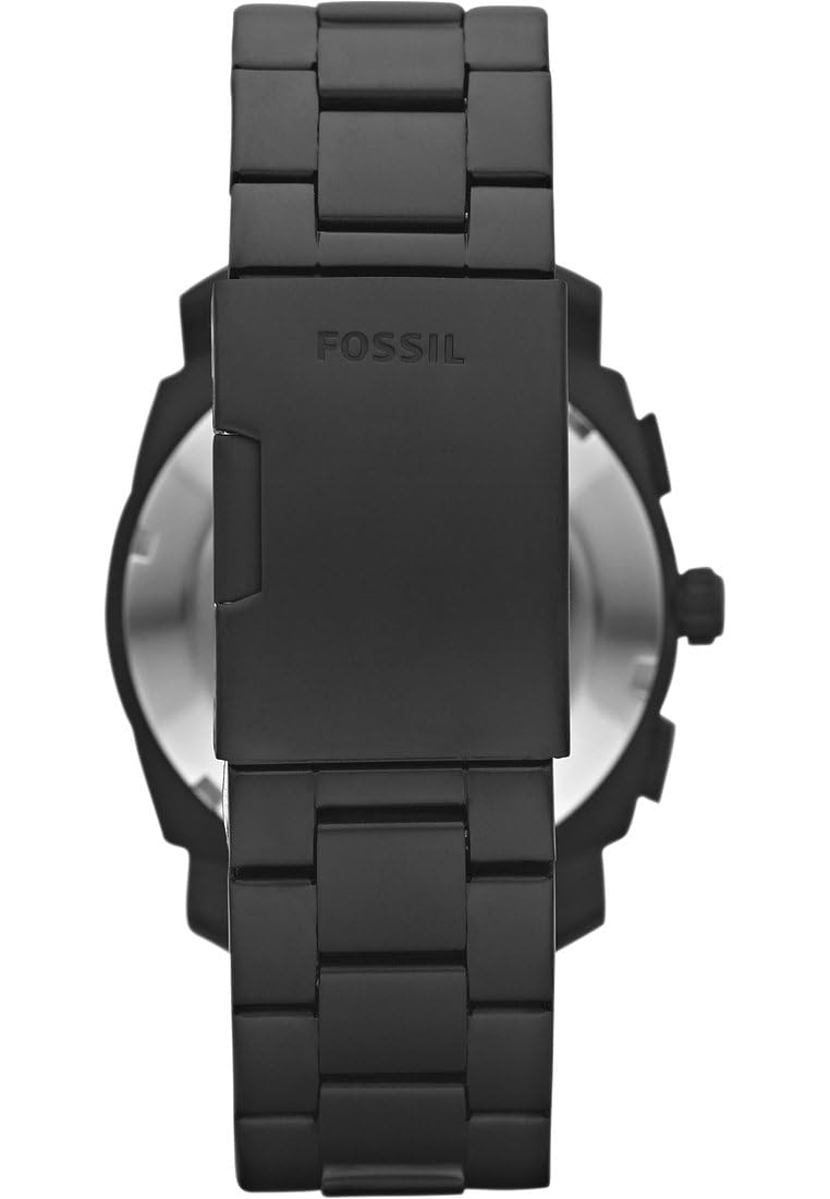 Fossil machine black stainless steel watch hotsell