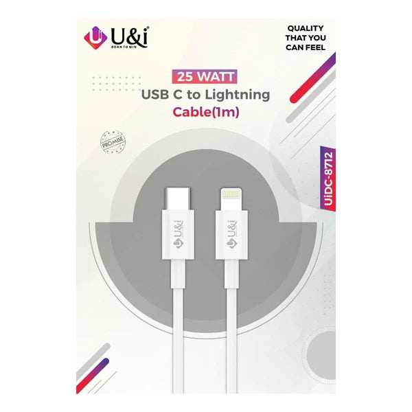 UI USB C to Lightning Cable 1mtr - 8712