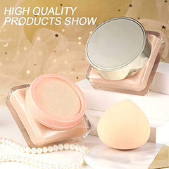 Air Cushion CC Foundation Mushroom BB Cream Brightening Skin Tone Moisturizing Dry Face Makeup Light Coverage Pores(13g）