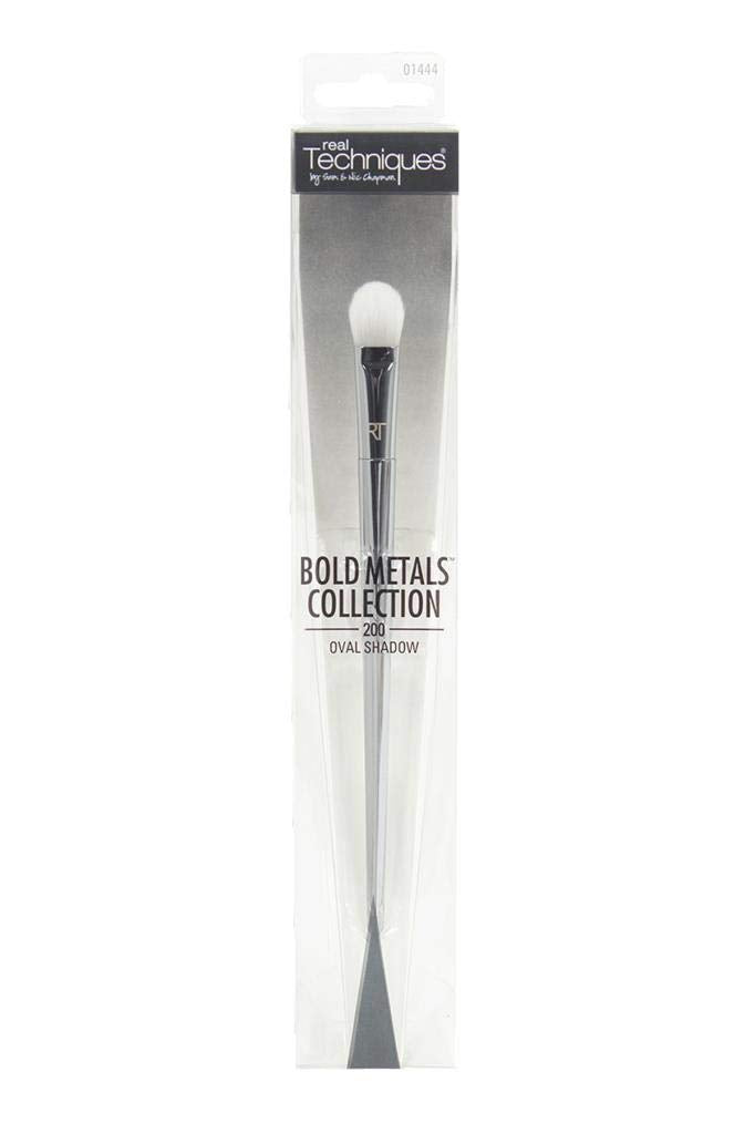 REAL TECHNIQUES Bold Metals Collection 200 Oval Shadow Brush, Pack of 1