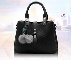 Leather Bag For Women Tote Bags - Black