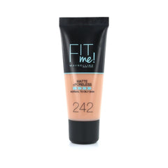 Maybelline New York Maybelline Fit Me Foundation, Matte & Poreless, Full Coverage Blendable Normal To Oily Skin, 242 Light Honey 30Ml