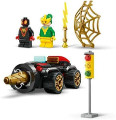 LEGO Marvel Spidey and his Amazing Friends Drill Spinner Vehicle, Spider-Man Car toy for 4 Plus Year Old Kids, Boys & Girls, with 2 Minifigures, Super Hero Fun from Disney+ TV Show, Gift Idea 10792