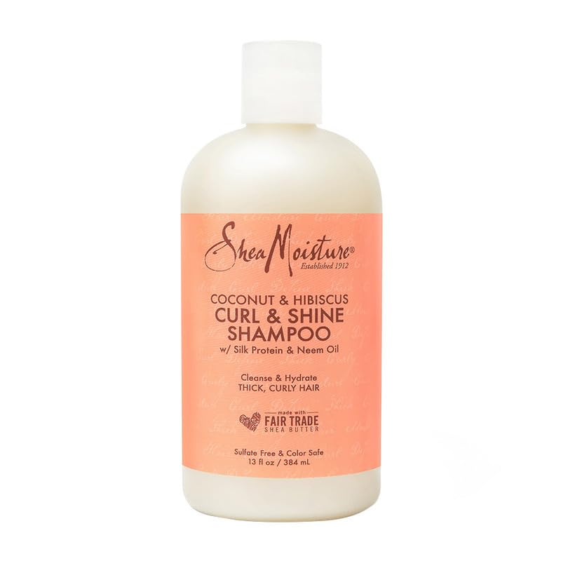 SHEA MOISTURE Coconut & Hibiscus Curl & Shine Shampoo, 1