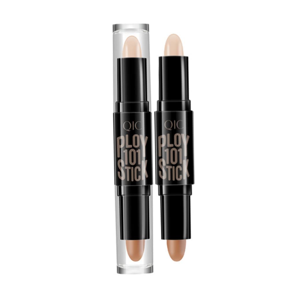 1PC DoubleYAUNIE Ended Wonder Contouring Pen Bronzer and Highlighter Stick Facial Makeup Contour Concealer Cosmetic for 3D Makeup Effect(2#)