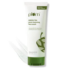 Plum Green Tea Pore Cleansing Face Wash For Oily and Acne Skin Clean Dirt Pollution For Clear Skin 100% Vegan, 100 ml
