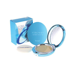 Enough Collagen Hydro Moisture Two Way Cake SPF25 PA++ #13 - Lightweight Hydrating Powder Foundation with Refill, 13g - Blurring, Dewy Finish for Everyday Glamour - Korean Beauty Essential