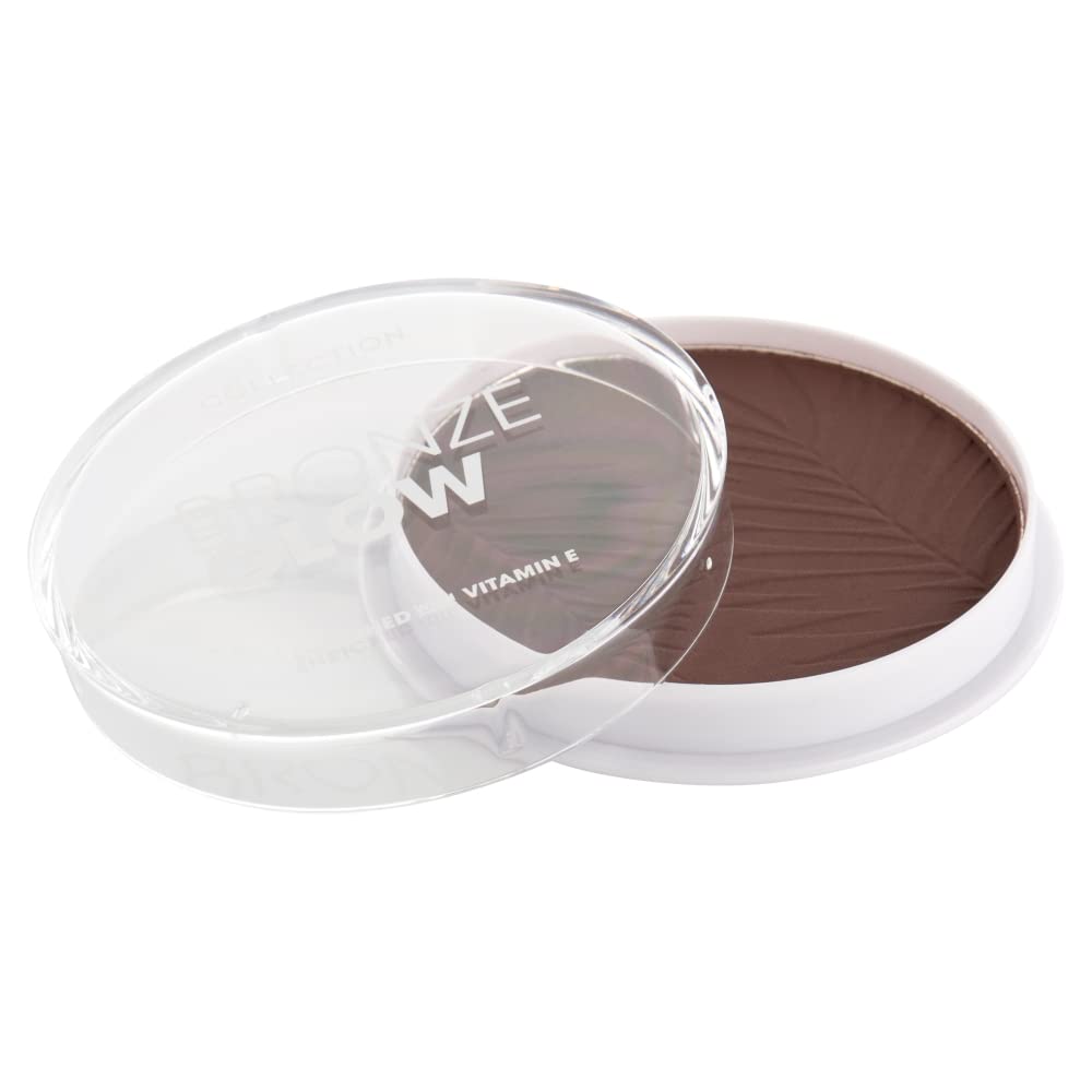 Collection Cosmetics Bronze Glow, Highly Pigmented Bronzer, 15g, Matte Dark Terracotta