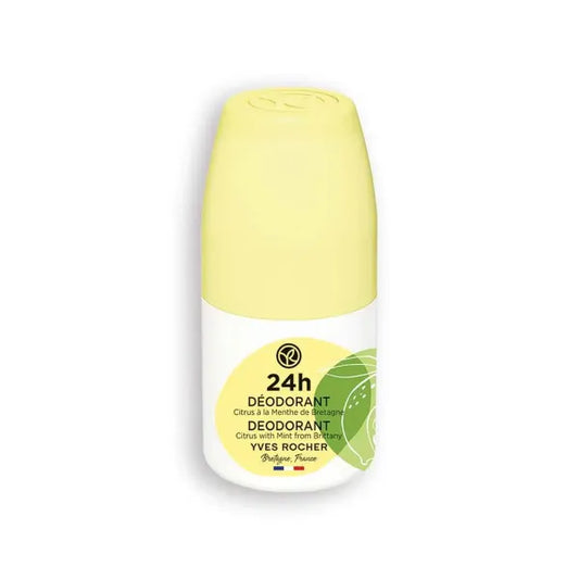 Yves Rocher 48H Antiperspirant Citrus with Mint from Brittany – Long-Lasting Freshness, No White Marks, Gentle on Skin – 50ml / 1.7 Fl. Oz
