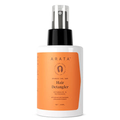 Arata Hair Detangler for Frizzy, Wavy, Curly, Coily hair | Detangles Knots Easily | Refreshes Curls | Adds Shine | With Hyaluronic Acid, Niacinamide, Barley Protein & Vit E | Toxin Free - 100ml