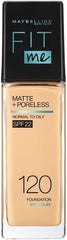 Maybelline New York Fit Me Matte & Poreless Foundation 16H Oil Control with SPF 22-120