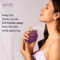 Secret Temptation Romance Eau De Parfum for Women, 50ml | Premium Long Lasting Perfume|Luxury Everyday Wear Fragrance Gift for Her